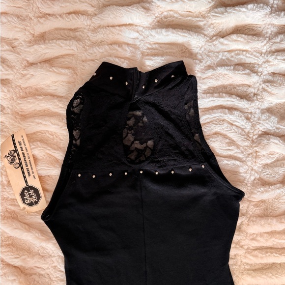 Instructors’s choice black vintage romper with lace - Picture 5 of 10